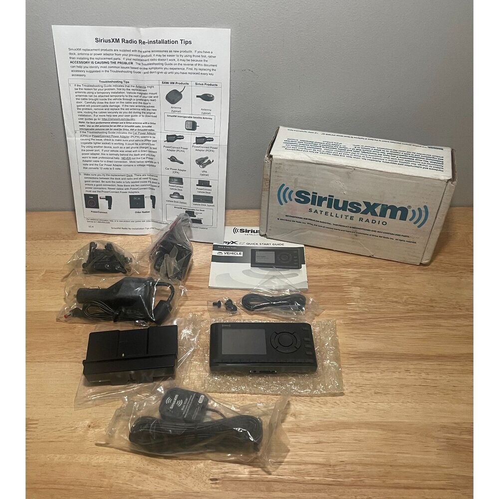 SiriusXM Onyx EZ Satellite Radio Vehicle Kit BXEZ1V1 Complete